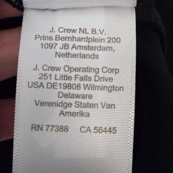 J. Crew NWT Maternity Size XL Long-Sleeve Crewneck Black Shirt Stretchy - Picture 10 of 12